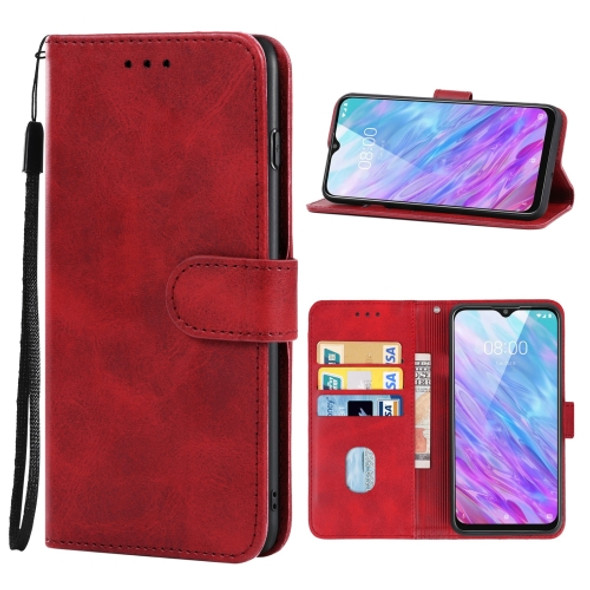 Leather Phone Case For ZTE Blade 20 Smart(Red)