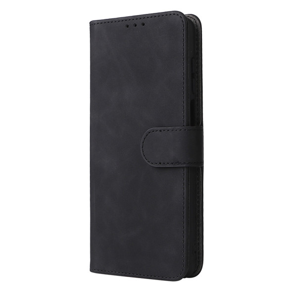 For UMIDIGI A11S Skin Feel Magnetic Buckle Leather Phone Case(Black)