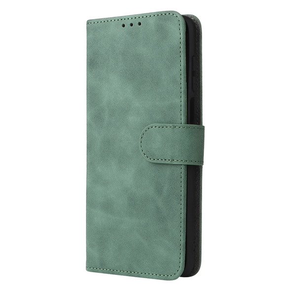 For UMIDIGI A11S Skin Feel Magnetic Buckle Leather Phone Case(Green)