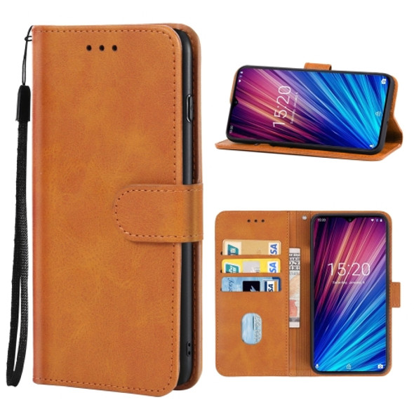 Leather Phone Case For UMIDIGI F1(Brown)