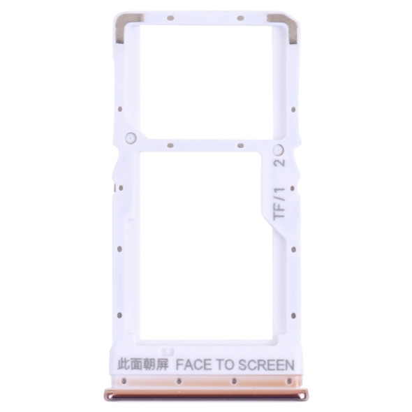 SIM Card Tray + Micro SD Card Tray for Xiaomi Poco X3 Pro M2102J20SG M2102J20SI (Gold)