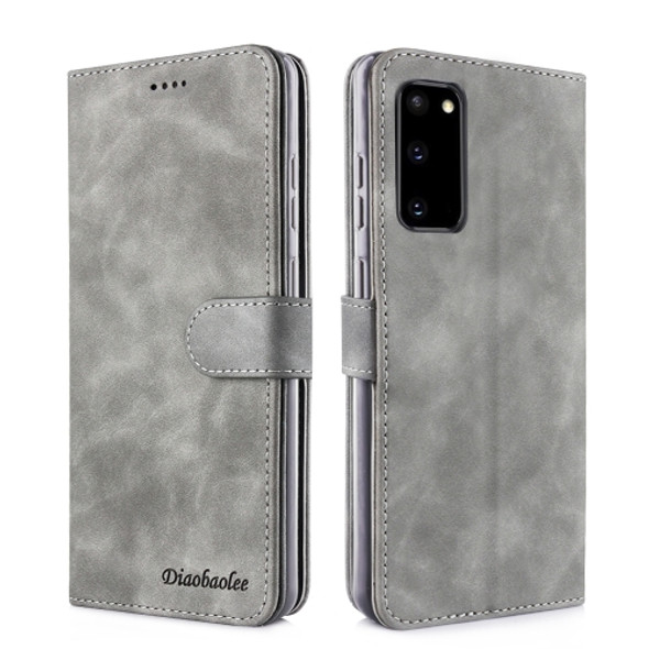For Xiaomi Redmi Note 10 Pro / Note 10 Pro Max 4G Diaobaolee Pure Fresh Texture Horizontal Flip Leather Case with Holder & Card Slot & Wallet & Photo Frame(Grey)