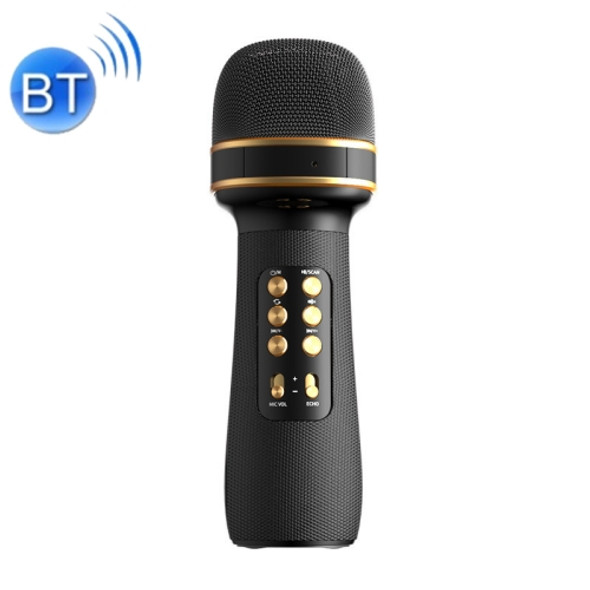 WS898 Live Wireless Bluetooth Microphone with Audio Function(Black)