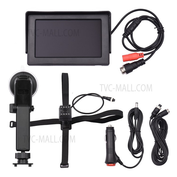 1080P 4.3 Inch Baby Car Camera Night Vision Car Seat Mirror Camera Monitor with Adjustable Angle Length