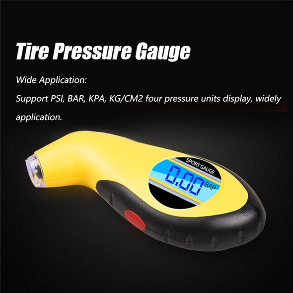 0-150PSI Digital Tire Pressure Gauge Car Tire Pressure Detector with LCD Backlit Display