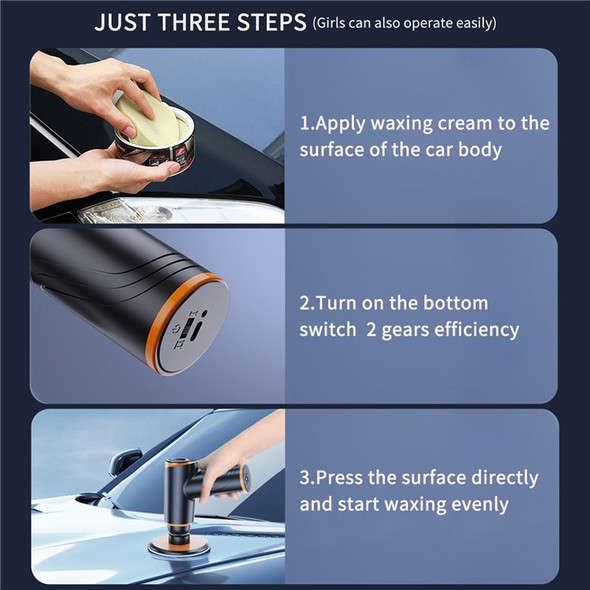 Portable Handheld Car Cordless Polisher Repair Wireless Polishing Machine with Brush Scratch Mini Car Detailing Tools