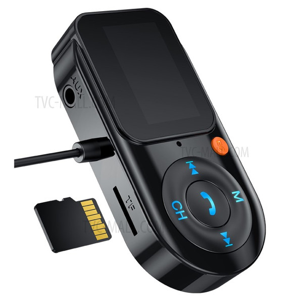 BT-T1 Dual USB Phone Charger LCD Screen Car Bluetooth MP3 Music Player FM Transmitter (No Certification)