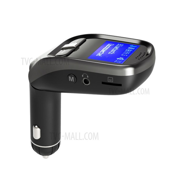 Wireless Bluetooth Dual USB Car Charger Support FM/TF Card/Aux-in