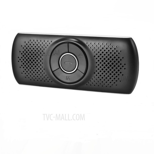 T826 Handsfree Speaker MP3 Music Bluetooth Player Wireless Car Kit Bluetooth 4.2 EDR Support TF Connect 2 Phones - Black/Silver
