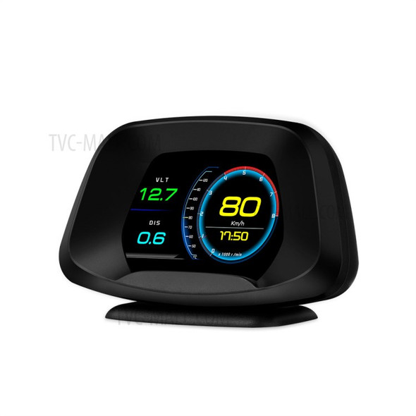P19 HUD Device Multi-functional Smart Digital Meter Universal Car Speedometer LCD Display OBD GPS Scanner Diagnostic Tool Speed Alarm