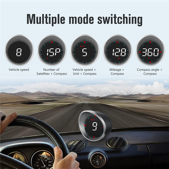 G5 HUD Car Universal GPS Head Up Display with 1.8 inch Screen Support Over Speed/Fatigue Driving Alarm