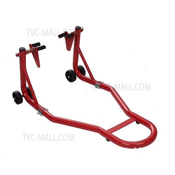 Motorcycle Holder Stand Sport Bike Rear Wheel Lift Swingarm Paddock Stand - Front/Red