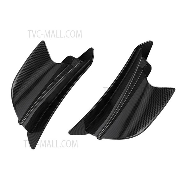 1 Pair Motorcycle Glossy Aerodynamic Winglets ABS Wing Spoiler Motorbike Modification Accessory