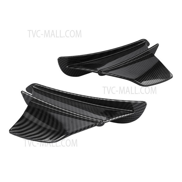 1 Pair Motorcycle Glossy Aerodynamic Winglets ABS Wing Spoiler Motorbike Modification Accessory