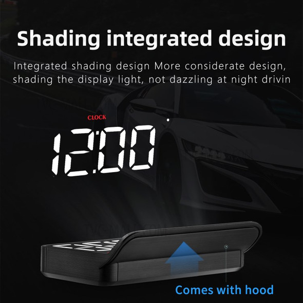 M5 Car HUD OBD2 Head Up Display Fuel Consumption Voltage Overspeed RPM Windshield Projector Alarm System