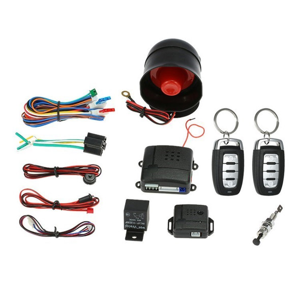 DC 12V Car Alarm Remote Starter Keyless Entry Shock Alert Vehicle Anti-theft Security System