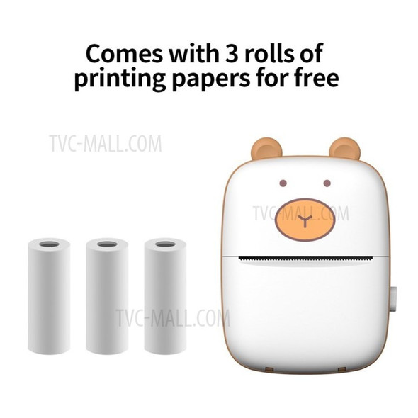 Smart Mini Pocket Printer HD Photo Printing Label Notes Wireless Bluetooth Printer