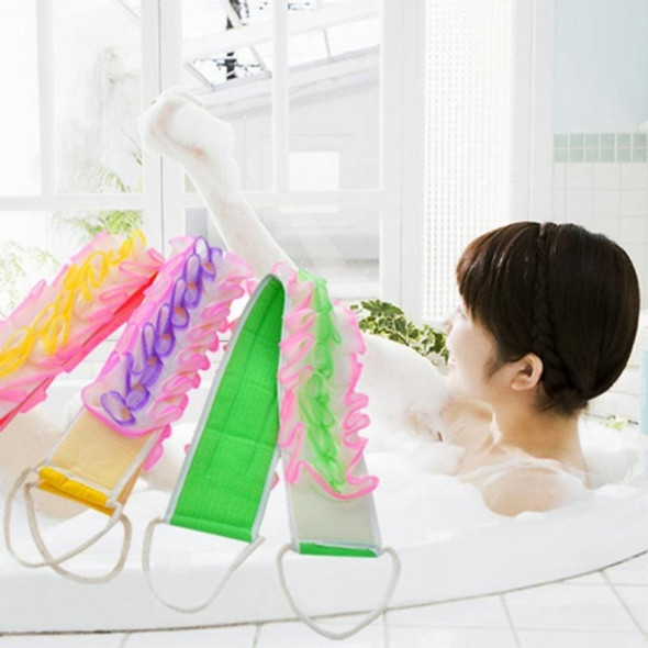 Long Bath Towel Dual-use Bath Flower Pull Back Bracelet Bath Towel?Random Color Deliver