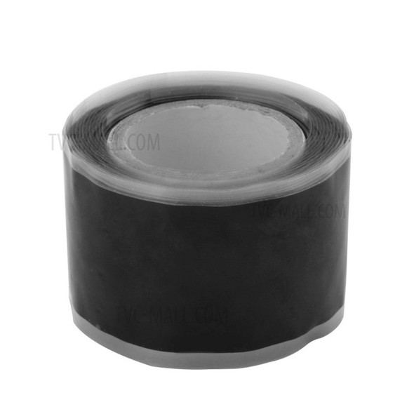 Insulation Tape Adhesive Waterproof Silicone Rubber Strip for Hose Emergency Pipe Repair - Black/3m