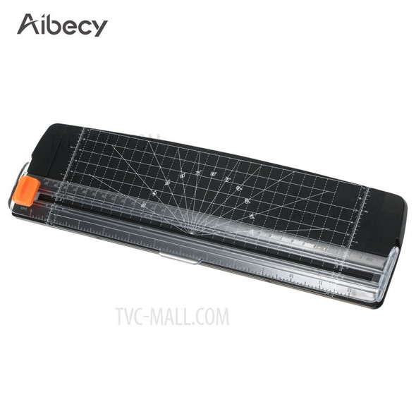 Aibecy Portable Paper Trimmer A4 Size Paper Cutter for Craft Paper Photo Laminated Paper - Black
