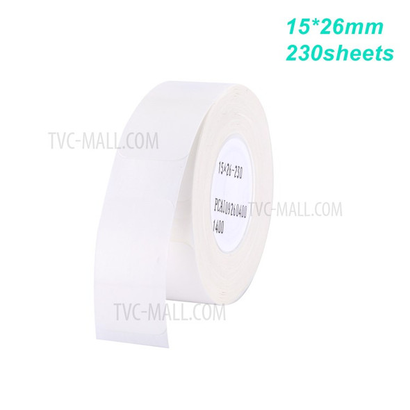 230Pcs/Roll Thermal Printing Label Paper Barcode Price Blank Labels Waterproof 15*26mm for Home Supermarket Store Catering - Type 1