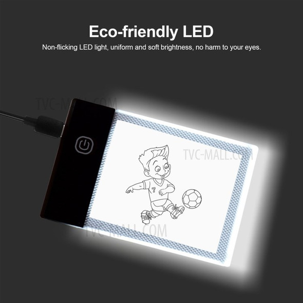 Super Mini LED Light Pad Ultra-thin Light Box Touch Dimmer Drawing Pad USB Powered for Artists Drawing Sketching Animation Stencilling X-ray Viewing Diamond Painting