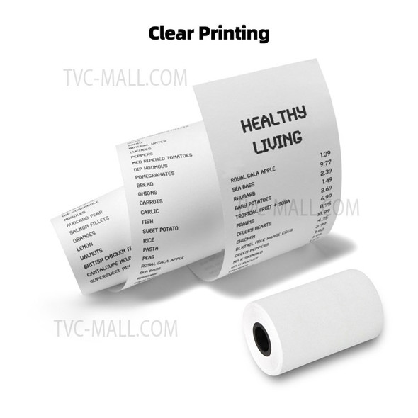 4 Rolls / Set 57x40mm WhiteThermal Receipt Paper Roll Bill Ticket Clear Printing for Cash Register 58mm POS Thermal Receipt Printer