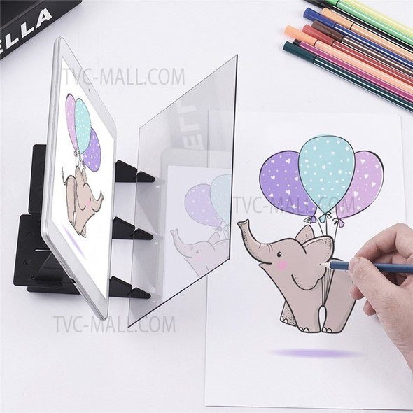 Optical Image Drawing Board for Tracing Copying No Overlap Shadow Sketching Painting Tool Zero-based Copy Pad for Children Students Adults Beginners - Type 1