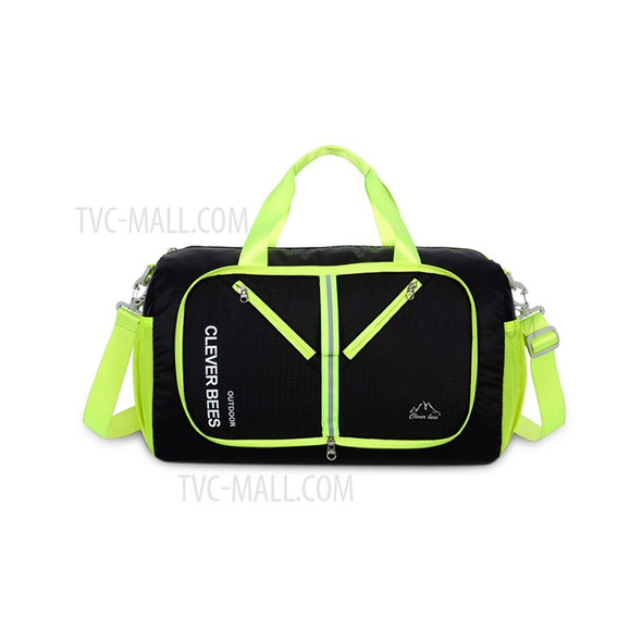 CTSMART Travel Duffel Bag Foldable Gym Sports Luggage for Women & Men - Black