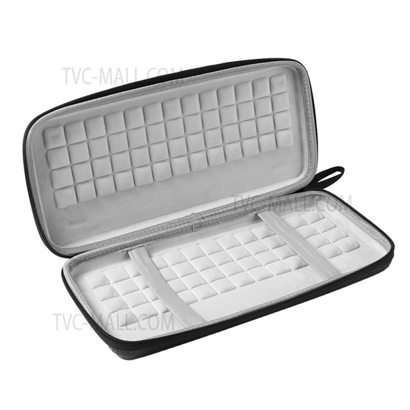 Portable Protective Storage Bag Carrying Case for Logitech POP Keys Mechanical Keyboard - Black/Grey