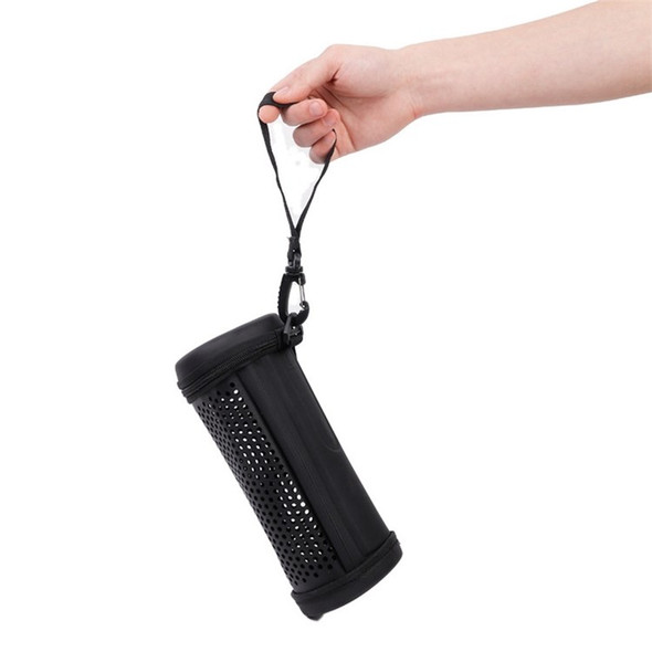 For Logitech UE Megaboom 3 EVA+PU Leather Hollow Out Carrying Case Bluetooth Speaker Shockproof Zipper Storage Bag