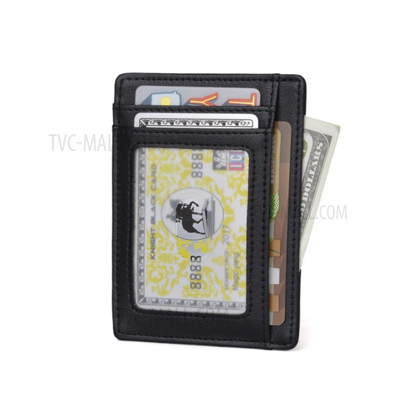 Anti-magnetic Men's Genuine Leather Card Holder ID Card Holder Case