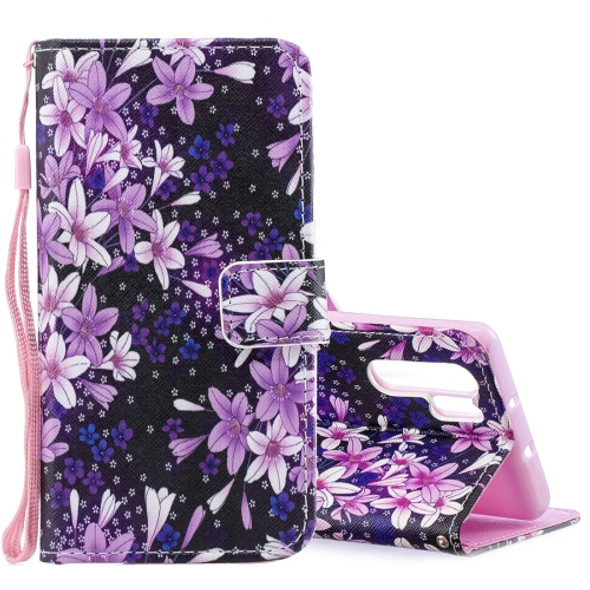 Lily Pattern Horizontal Flip Leather Case for Huawei P30 Pro, with Holder & Card Slots & Wallet