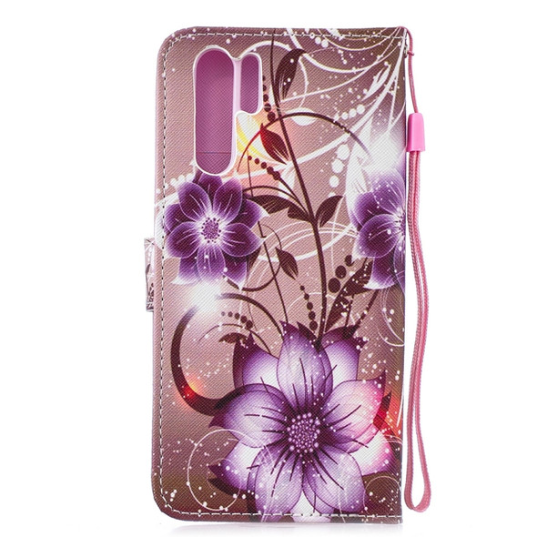 Lotus Pattern Horizontal Flip Leather Case for Huawei P30 Pro, with Holder & Card Slots & Wallet