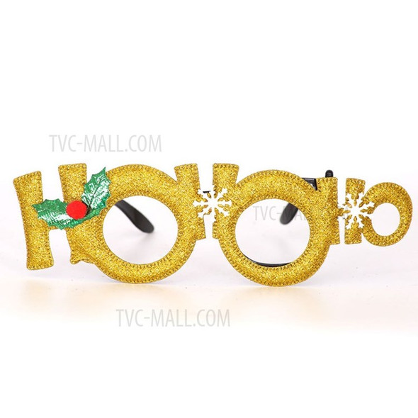 Christmas Glasses Decorative Eyeglasses Santa Snowman Bear Elk Frame Xmas Decor Kids Gift - A