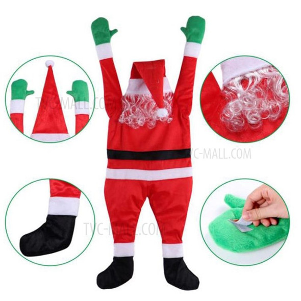 Santa Claus Cloth Suit Ornament Christmas Decoration Jumpsuit Set