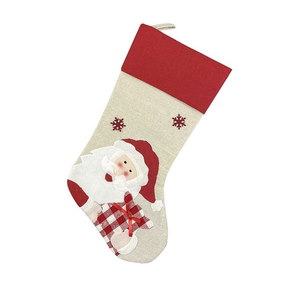 Christmas Socks Socking Xmas Gift Bag Santa Claus/Snowman/Elk Christmas Tree Decor - Santa Claus