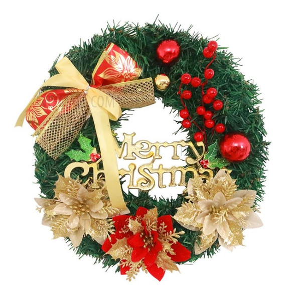 Christmas Decoration 30cm Christmas Garland Wreath for Wall Fireplace Christmas Tree - Wreath