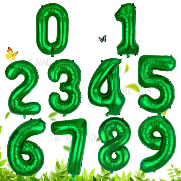 32-inch Number Digits Foil Balloons Baby Brthday Party Wedding Decoration - Number 0