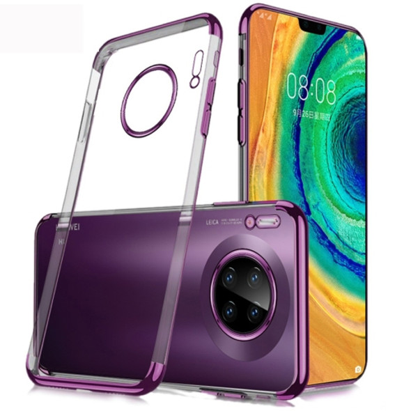 For Huawei Mate 30 SULADA Shockproof TPU Plating Protective Case(Purple)