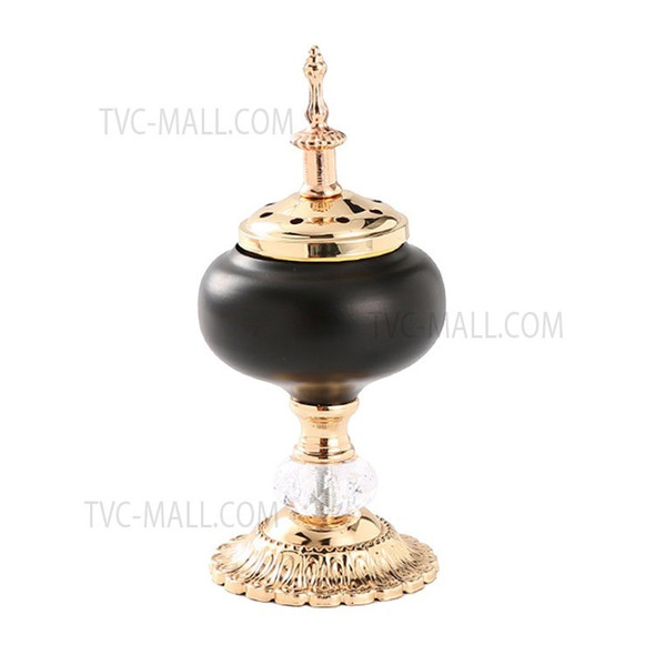 For Yoga Studio Teahouse Decoration Exquisite Incense Burner Censer Holder with Lid - A Style