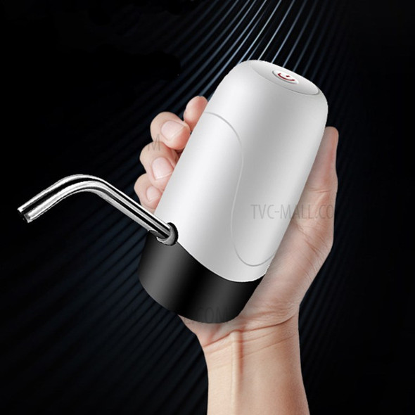 Outdoor Portable Household USB Rechargeable Electric Water Dispenser Bottle Pump - White