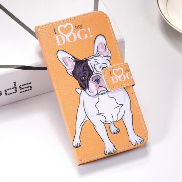 Dog Pattern Colored Drawing Horizontal Flip Leather Case for Huawei Mate 20, with Holder & Card Slots & Wallet & Lanyard