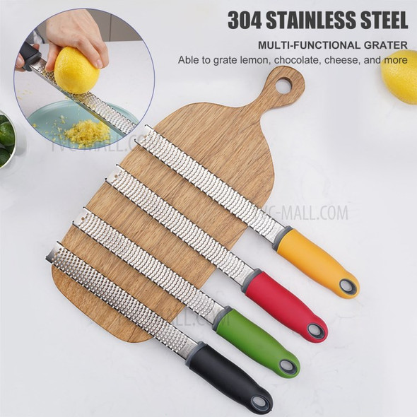 Stainless Steel Citrus Zester Cheese Slicer Grater Kitchen Gadget - Green