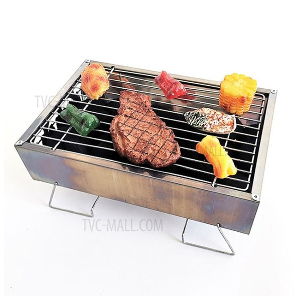 Mini BBQ Grill Charcoal for Camping Travel Outdoor Picnic Barbecue Tool