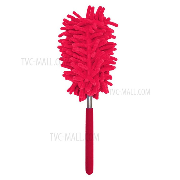 Retractable Long-Reach Washable Dusting Brush Duster - Red