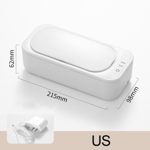 Ultrasonic Jewelry Cleaner Cleaning Machines for Glasses Silver Rings Watches Shaver - US Plug