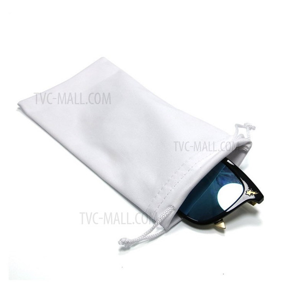 100Pcs Eyeglasses Storage Bag Sunglasses Protector Holder Drawing Glasses Bag - White