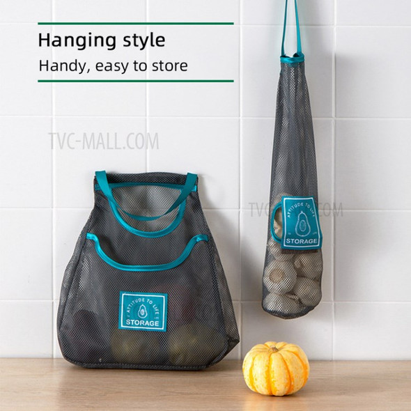 Reusable Mesh Bag for Fruit and Vegetable Storage Shopping Bag - Size: S
