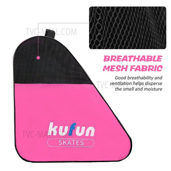 KUFUN Breathable Skate Carry Bag Case for Kids Roller Skates Inline Skates Ice Skates Protective Pads